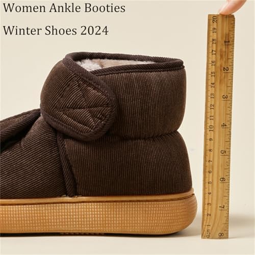 Extra deep toe box design on orthopedic footwear for women.
