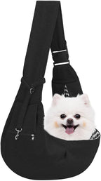 Adjustable Dog Carrier Sling - Hand-Free Dog Carriers for Small Dogs and Cats, Puppy Sling Carrier with Zipper Purse Pocket, Travel Safety Harness, Puppy Essentials (Gray) - Image 9