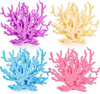 TOPZEA faux coral reef ornaments arranged as an under the sea party table centerpiece decoration