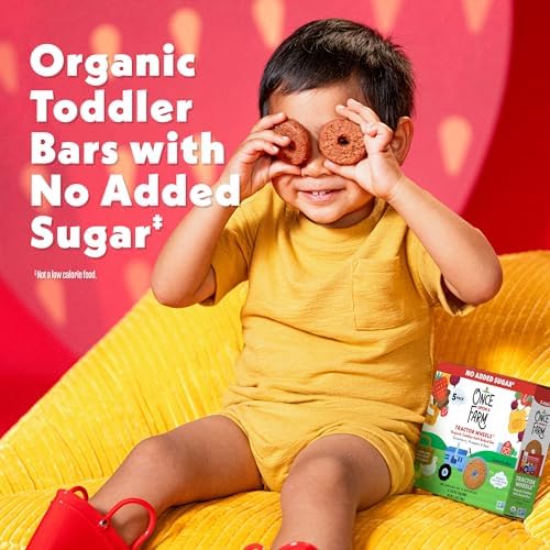 Organic tractor wheels snack bars side packaging information