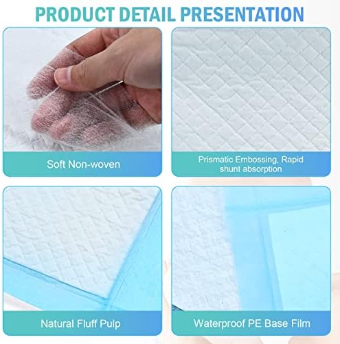 Timoo leak-proof underpad flat layout showing size