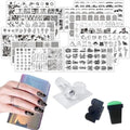 VNC 21 piece nail stamping kit with 16 stainless steel plates
