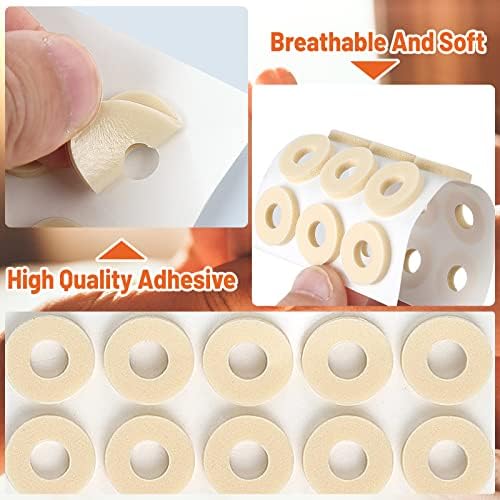 Self adhesive latex foam cushions for corn and blister prevention