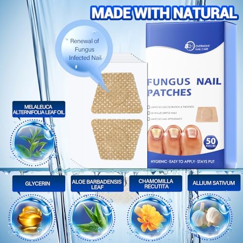 Lifestyle shot of OMO nail patches used during sleep for 8 hour nourishment.
