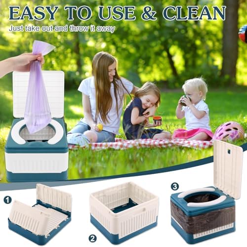 Top view of Fabulas travel potty with splash guard detail