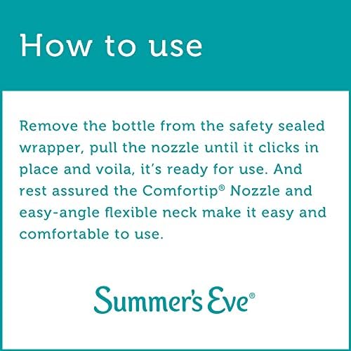 Close up of the gynecologist tested seal on Summer's Eve packaging