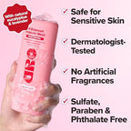 O Positiv URO foaming intimate cleanser showing probiotic and lactic acid ingredients.