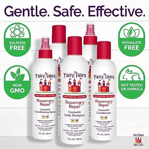 USA imported Fairy Tales Rosemary Repel hair care set for school going children