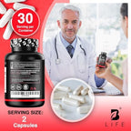 B Life Circulation Support Supplement sealed bottle top angle