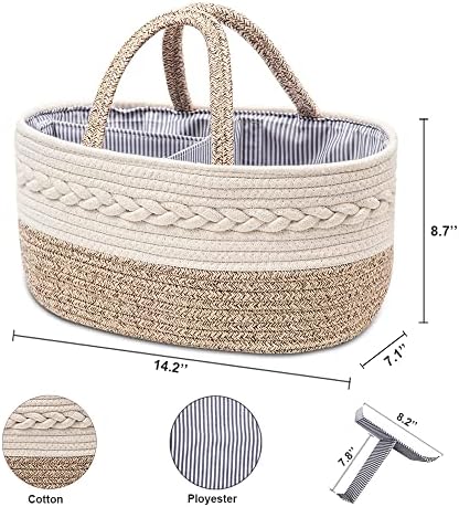 YeaYee nursery organizer showing customizable compartments