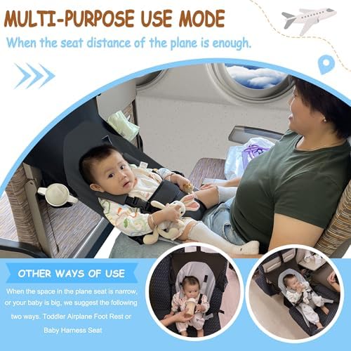 Close-up detail of the durable nylon straps and safety buckles on the HASTHIP baby travel bed.