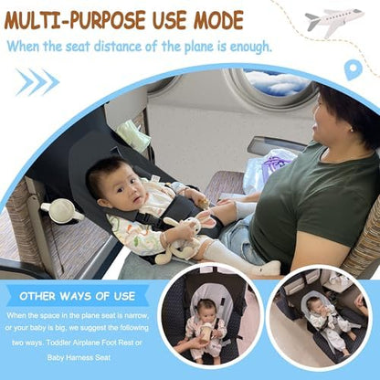 Close-up detail of the durable nylon straps and safety buckles on the HASTHIP baby travel bed.
