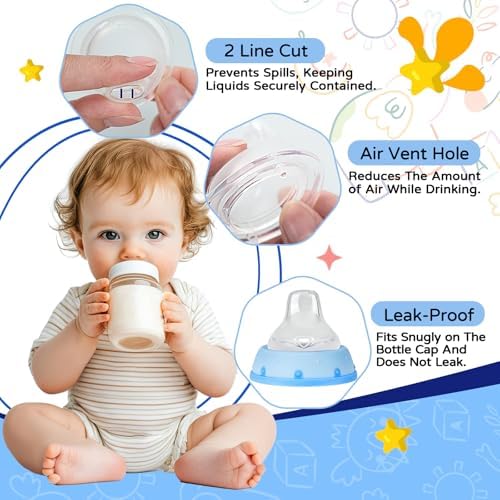 Side profile of the flexible silicone cup nipple compatible with five centimeter bottle openings.