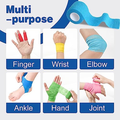 AZEN flexible elastic vet wrap being used on a pet leg for protective support