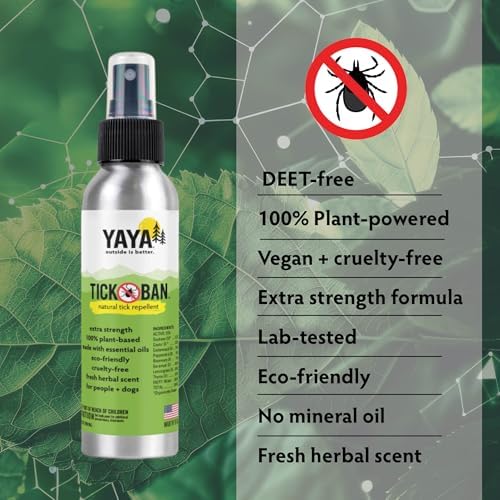 Extra strength non toxic tick repellent spray for family and kids outdoor safety