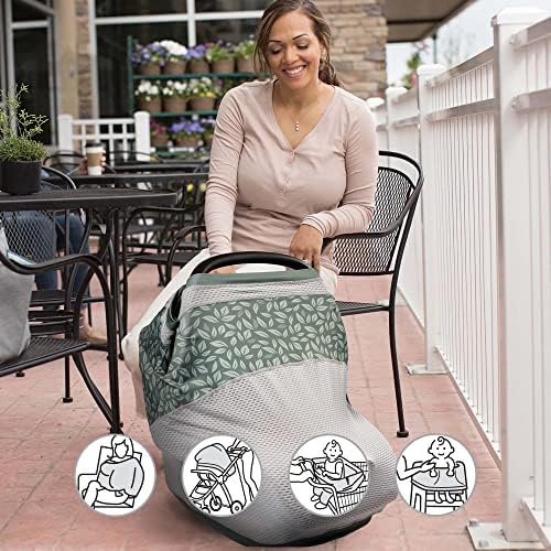 Boppy 4 and More Multi-Use Cover used as nursing scarf