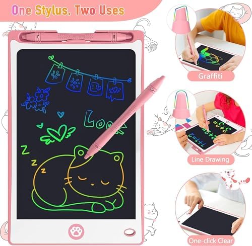 Portable electronic doodle board for toddler travel
