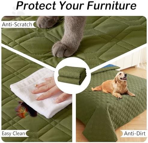 Hyha washable pet furniture cover mat laid flat inside a car backseat for travel protection.