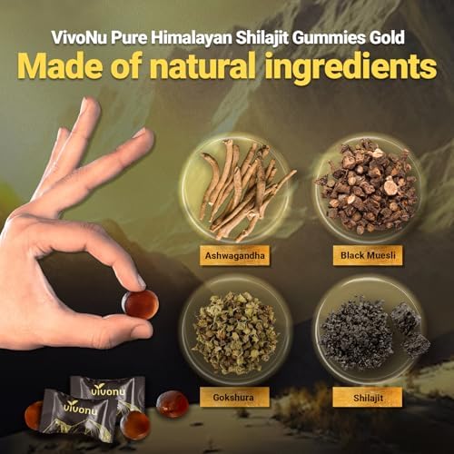 Micronutrient supplements for men and women with gold-grade shilajit and gokshura.