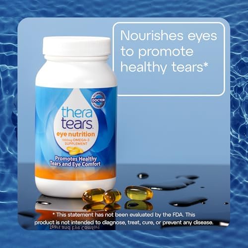 TheraTears 180 count softgel capsules close up view