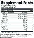 Primaforce EAA powder serving size and nutrition label details