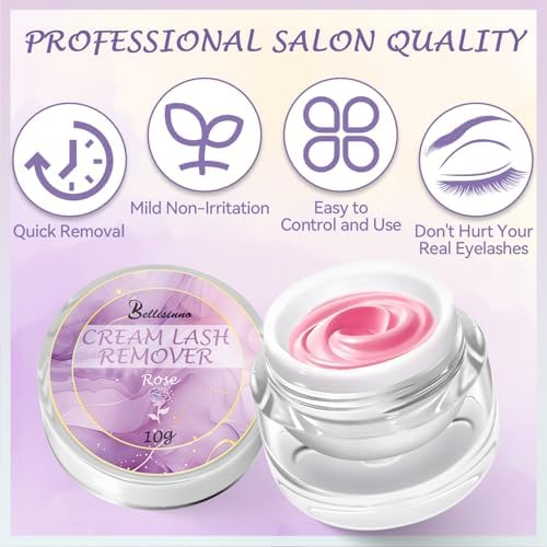 Bellisinno Wendy Lashes Eyelash Extension Remover cream texture close up