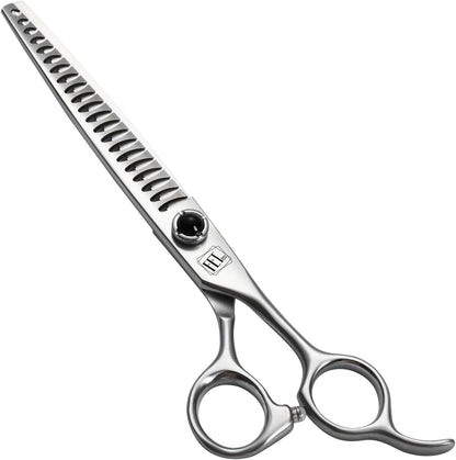 Dog Grooming Scissors: 7.5 inch Pet Curved Shears Made Of Japanese 9CR Advanced Stainless Steel Professional Grooming Scissors for Dogs Cats and Other Pets - Image 9