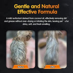 Opawz 02 LuxSilk undercoat removal shampoo being diluted for pet grooming.