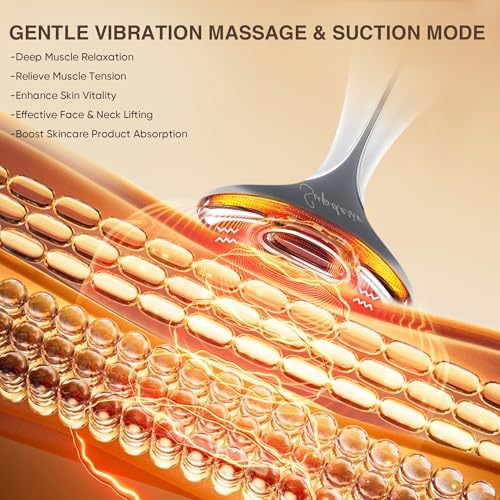 Close-up of the heating and vibration massage nodes on the premium USA imported neck firming tool