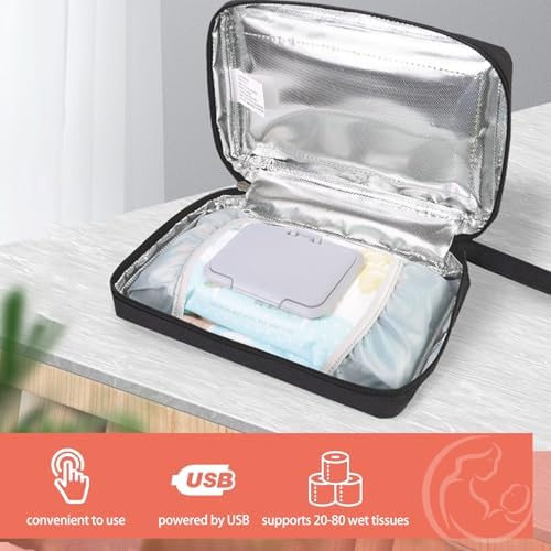 Asixxsix USB heater showing wipe capacity interior
