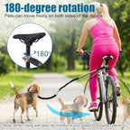 Quick connect detachable handlebar design on the HOMEE dog bike leash assembly