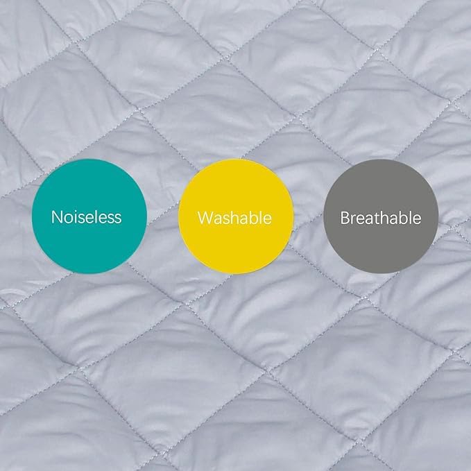 Biloban grey toddler travel bed padded cover neatly folded to demonstrate its lightweight and portable design.