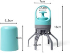 Odor proof pet waste storage container fully closed for travel safety.