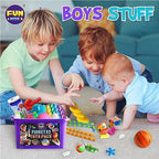 FunKidz portable treasure box filled with 23 assorted fidget items.