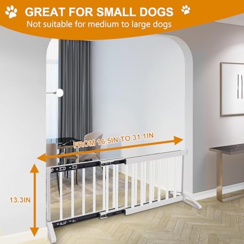 Yorwhin small dog barrier two pack installed near steps to keep puppies safe