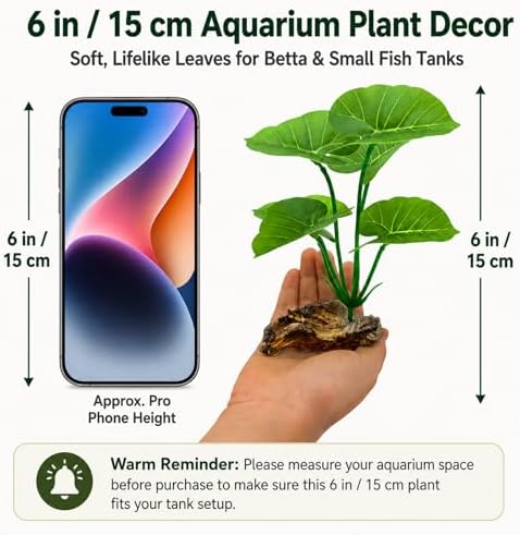 Two pieces of realistic green aquarium lotus leaf ornaments for aquascaping side view.