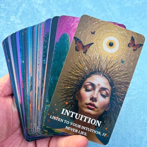 GZXINKE Cosmic Oracle Cards, Universe Message Oracle Cards for Beginners, Inner Strength, Spiritual Guidance Oracle Deck, Universal Wisdom for Daily Use, Readings, and Meditation - Image 3