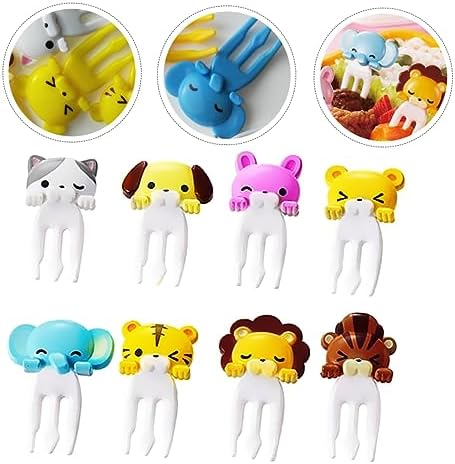 Preschooler bento box decorated with toyandona cartoon animal picks