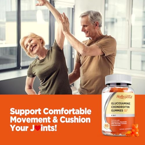 Hollegend Glucosamine Chondroitin Sugar Free Gummies back label with directions and ingredients