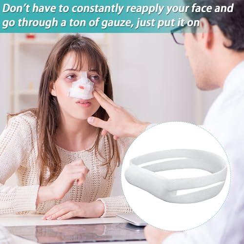 Patelai nasal dressing holder demonstrating flexibility and stretch for universal sizing