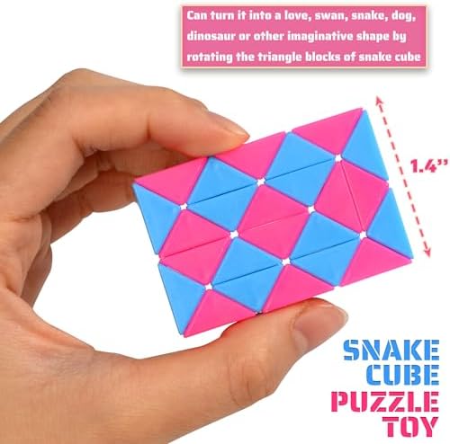 Twenty four blocks geometric brain teaser ruler cube spread out flat measuring size