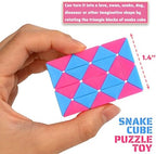 Twenty four blocks geometric brain teaser ruler cube spread out flat measuring size