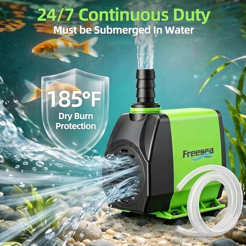 FREESEA fountain water pump disassembled without tools to illustrate easy cleaning and maintenance steps.