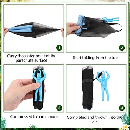 The complete twenty-five piece bulk packaging of Yunsailing mini outdoor gliding toys spread out.