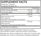 Futurebiotics L-Lysine Defense 90 vegetarian capsules bottle close up