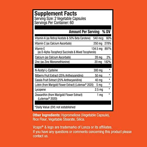 Close up of InVite Health Macula Hx Advanced vegetarian capsules packaging