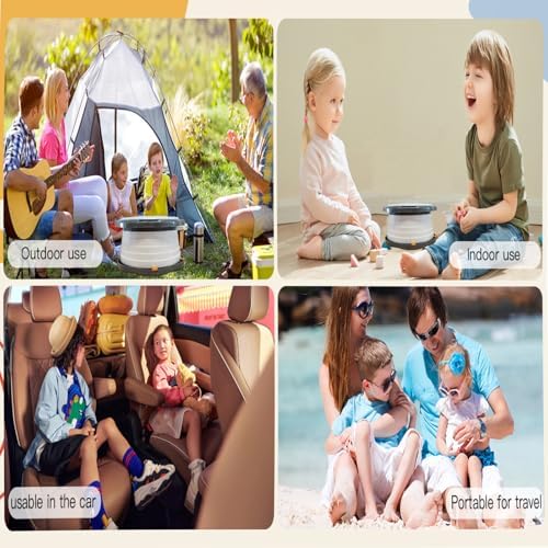SunnySmile portable potty folded for travel