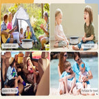 SunnySmile portable potty folded for travel