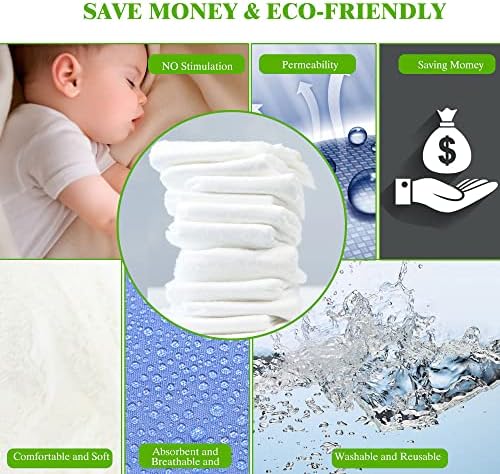 Fasoar reusable cloth diapers folded and stacked together in a six count pack
