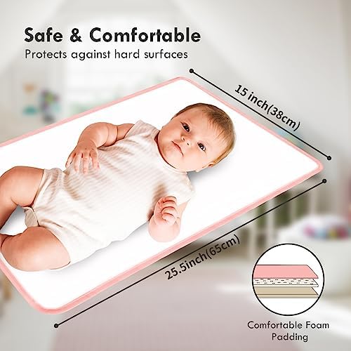 Interior view of Phoebus Baby waterproof diaper changing mat
